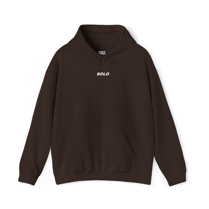 SOLO (WHITE LOGO HOODIE)