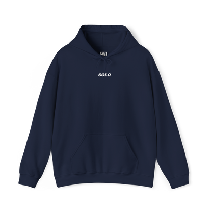 SOLO (WHITE LOGO HOODIE)