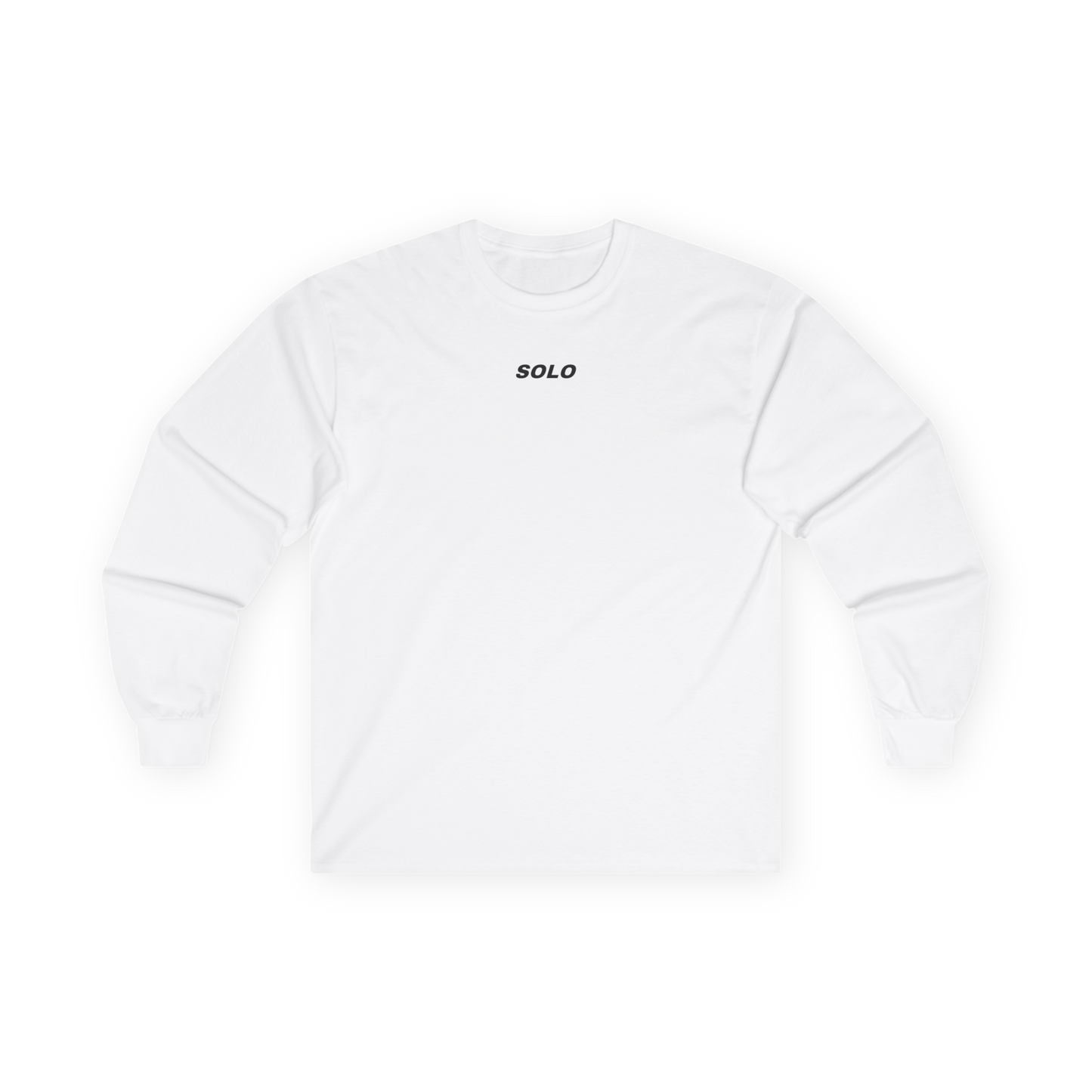 SOLO (BLACK LOGO LONG SLEEVE SHIRT)