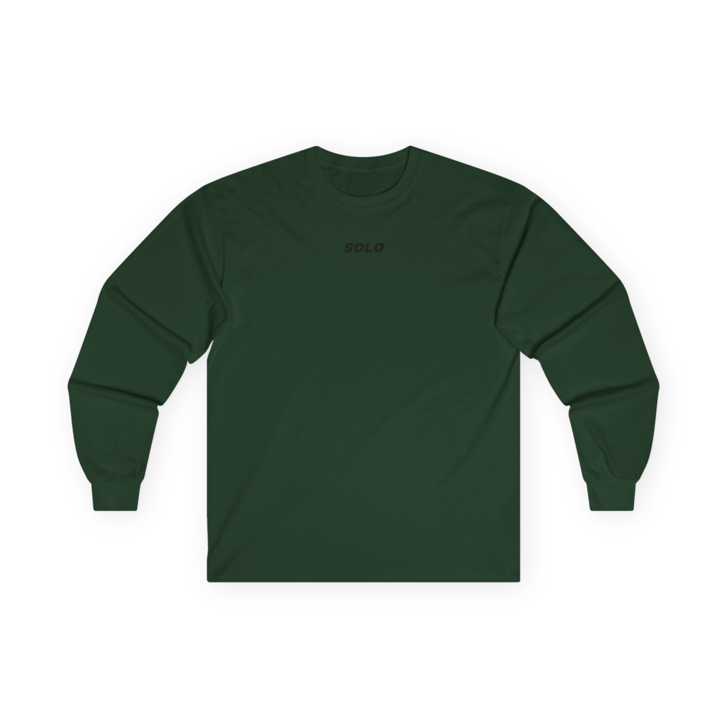 SOLO (BLACK LOGO LONG SLEEVE SHIRT)