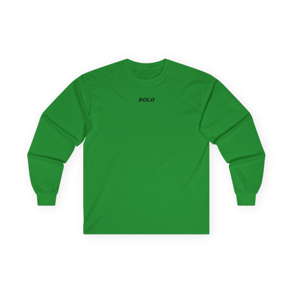 SOLO (BLACK LOGO LONG SLEEVE SHIRT)