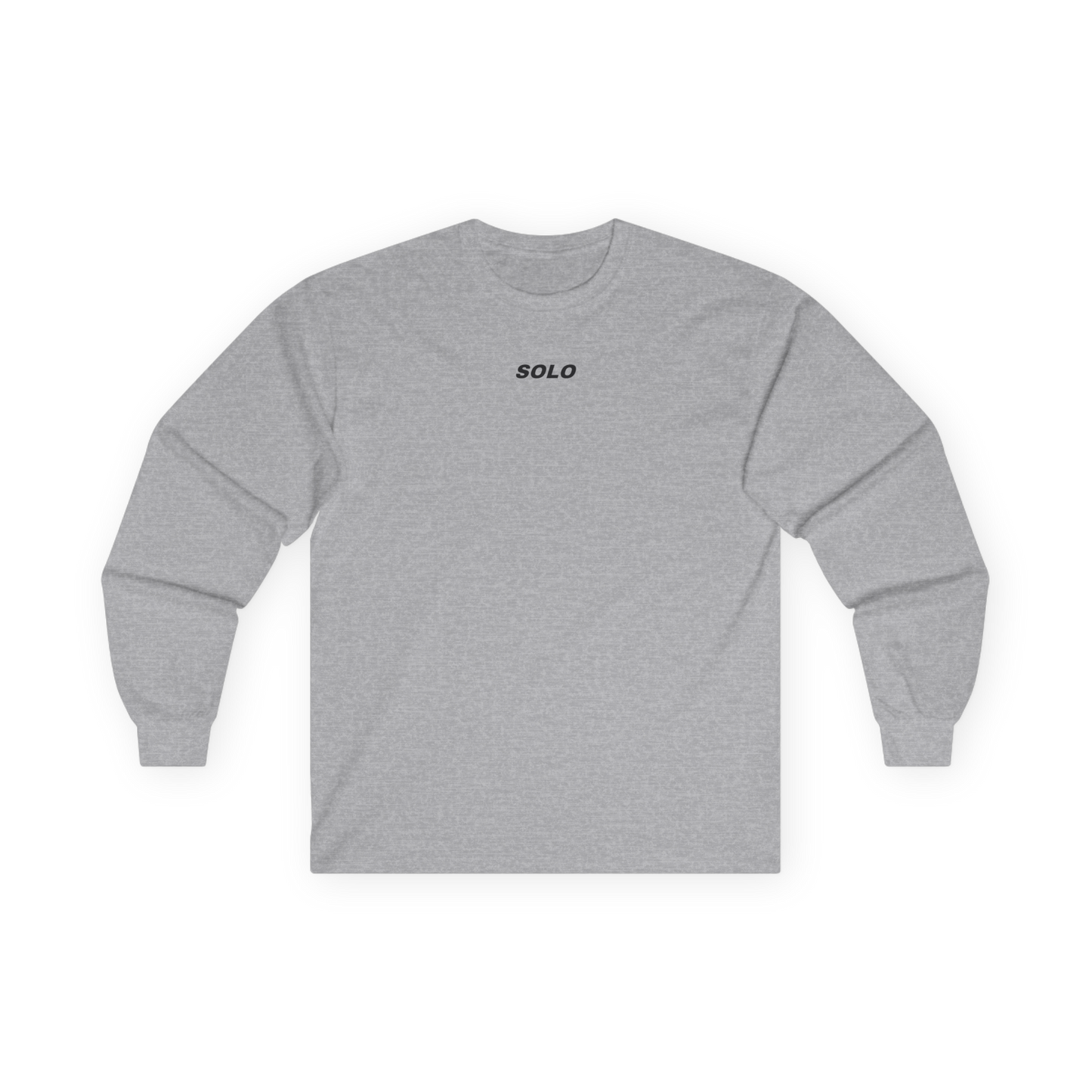 SOLO (BLACK LOGO LONG SLEEVE SHIRT)