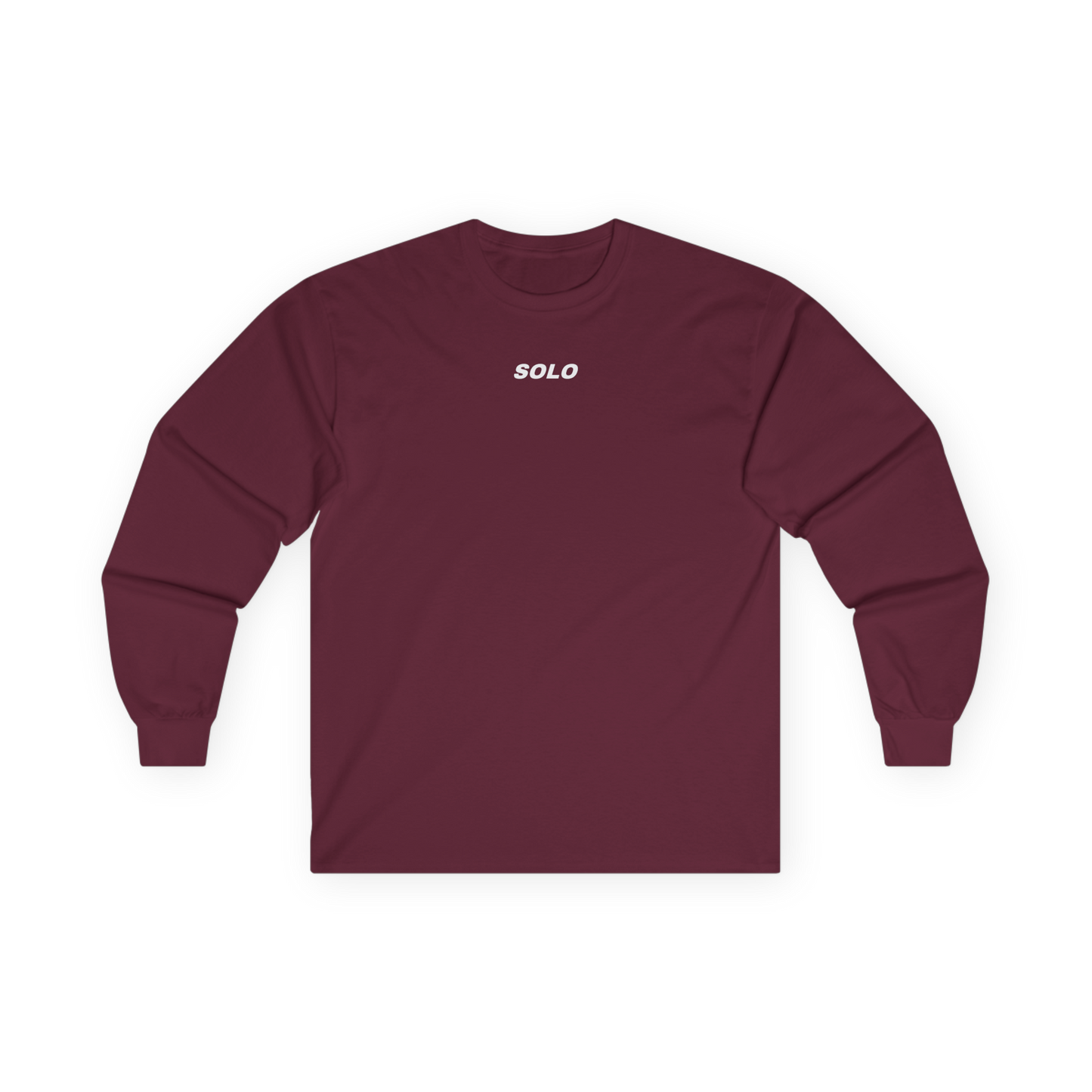 SOLO (WHITE LOGO LONG SLEEVE SHIRT)
