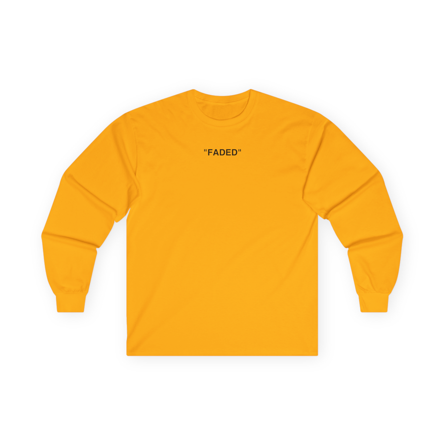 FADED (BLACK LOGO LONG SLEEVE SHIRT)
