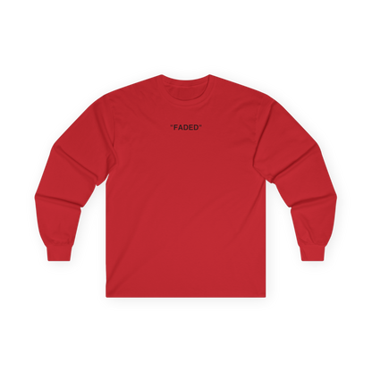 FADED (BLACK LOGO LONG SLEEVE SHIRT)