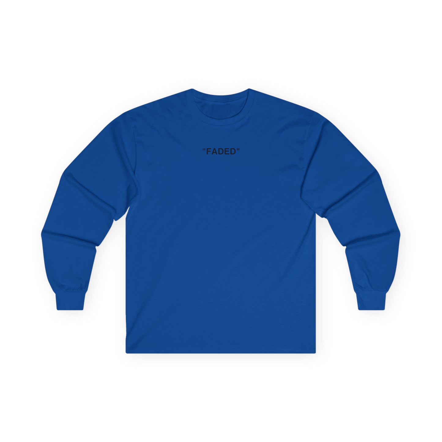 FADED (BLACK LOGO LONG SLEEVE SHIRT)