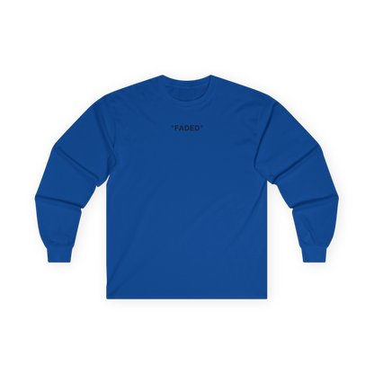 FADED (BLACK LOGO LONG SLEEVE SHIRT)
