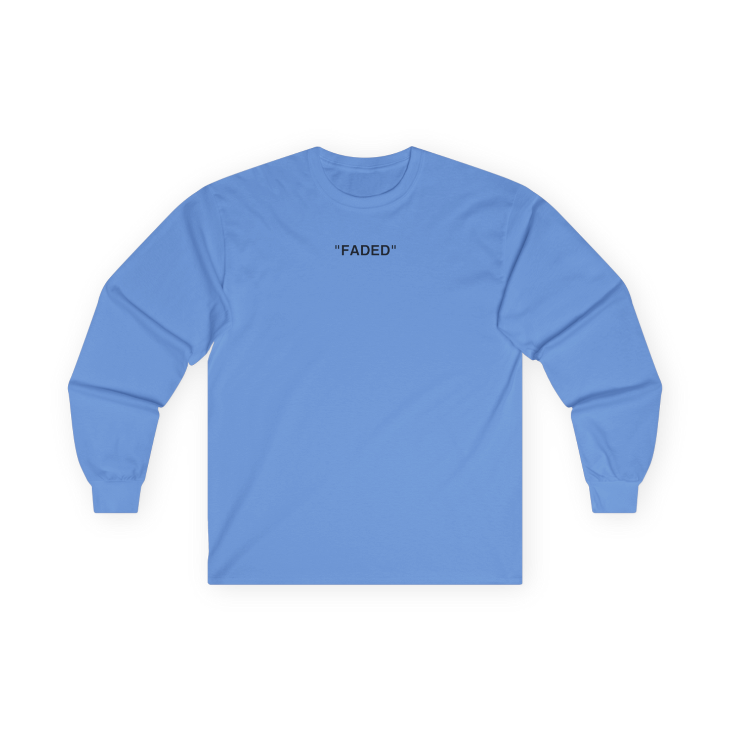 FADED (BLACK LOGO LONG SLEEVE SHIRT)