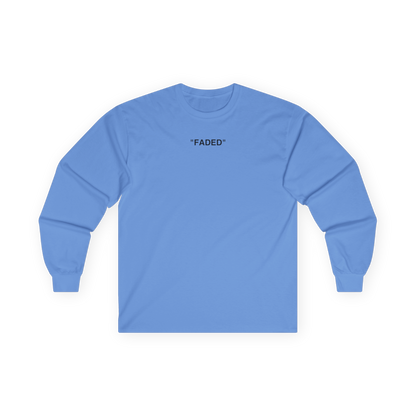 FADED (BLACK LOGO LONG SLEEVE SHIRT)