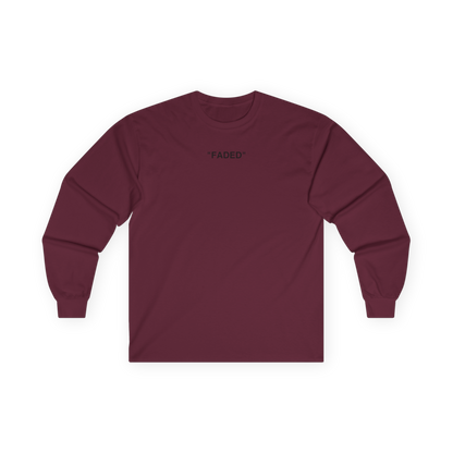 FADED (BLACK LOGO LONG SLEEVE SHIRT)