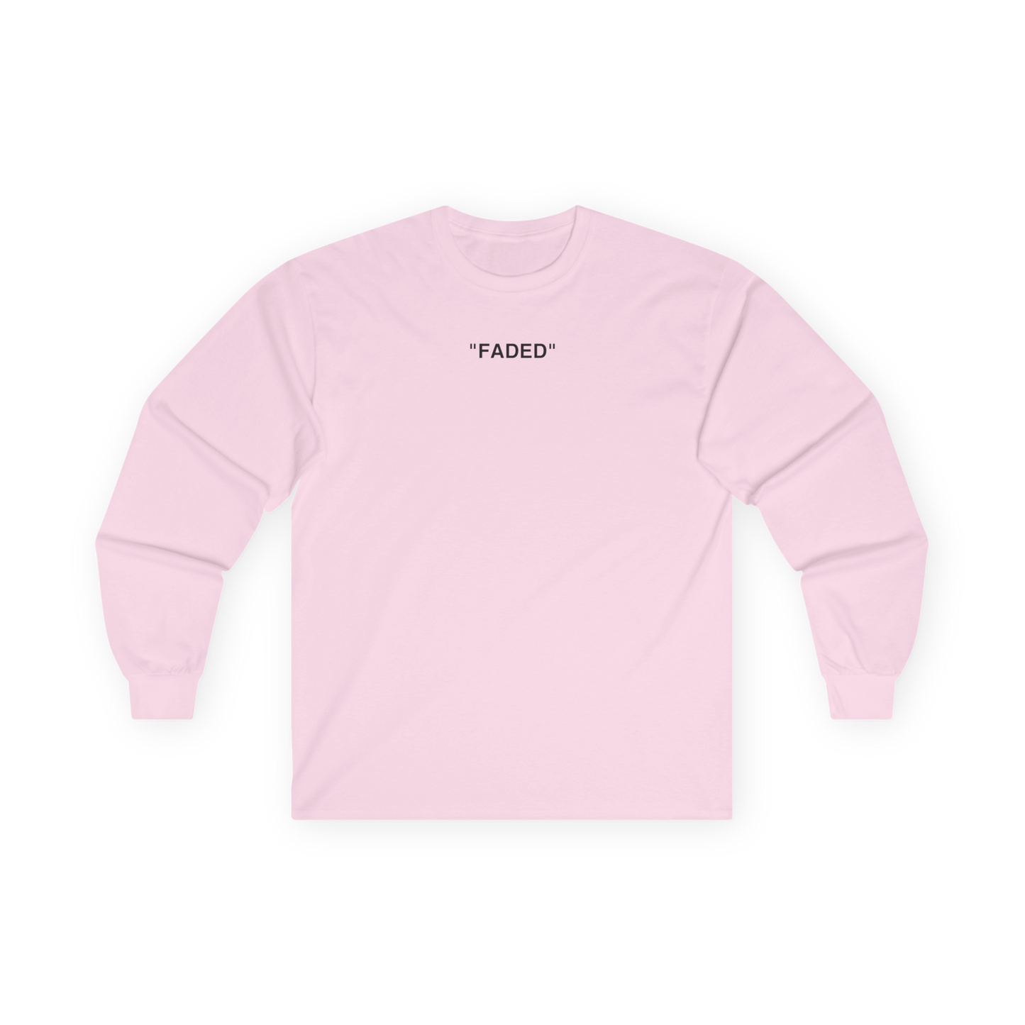 FADED (BLACK LOGO LONG SLEEVE SHIRT)