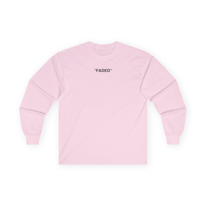 FADED (BLACK LOGO LONG SLEEVE SHIRT)