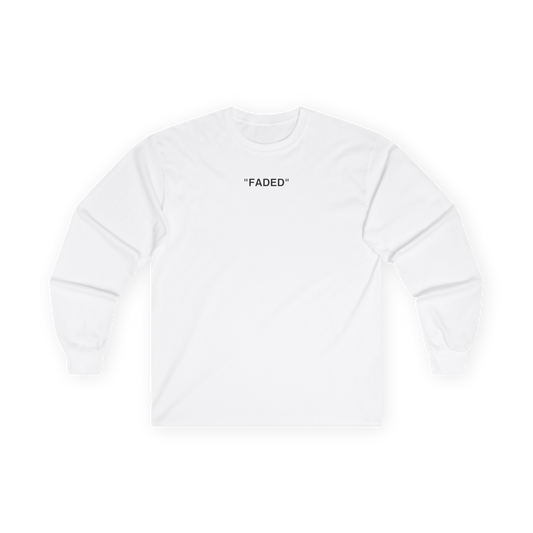 FADED (BLACK LOGO LONG SLEEVE SHIRT)