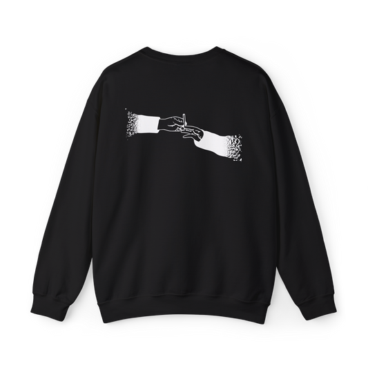 FADED (WHITE LOGO CREWNECK SWEATER)