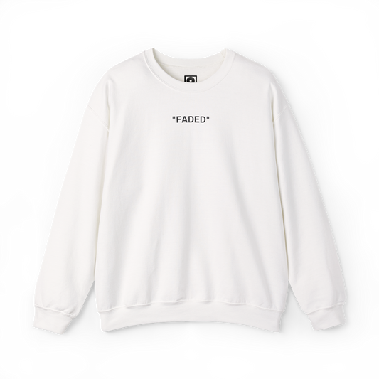 FADED (BLACK LOGO CREWNECK SWEATER)